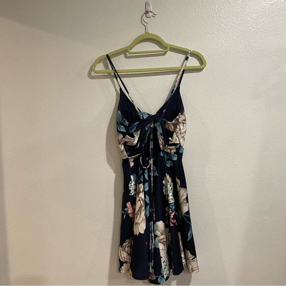 Windsor Blue Floral Skater Dress Sz M - Picture 8 of 10